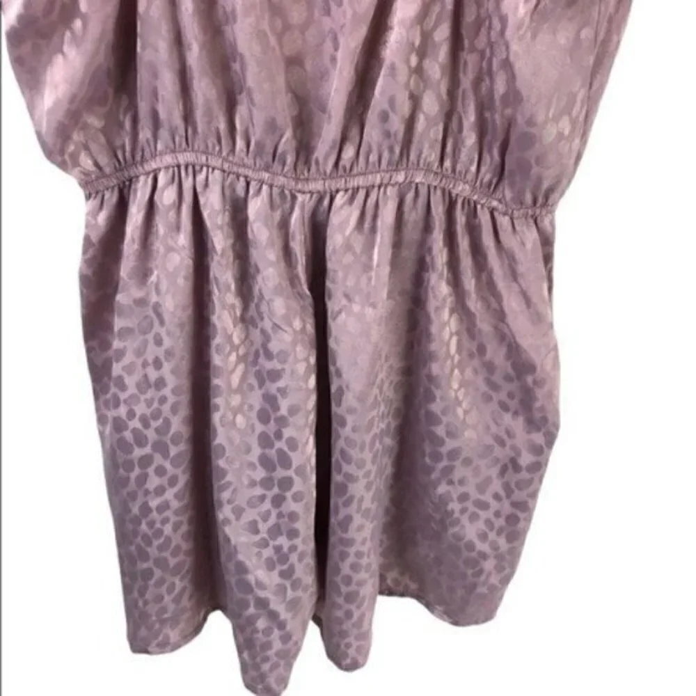 Nasty Gal Sz 10 Lingerie romper Teddy Lacey Front Lavender/Pink nightgown